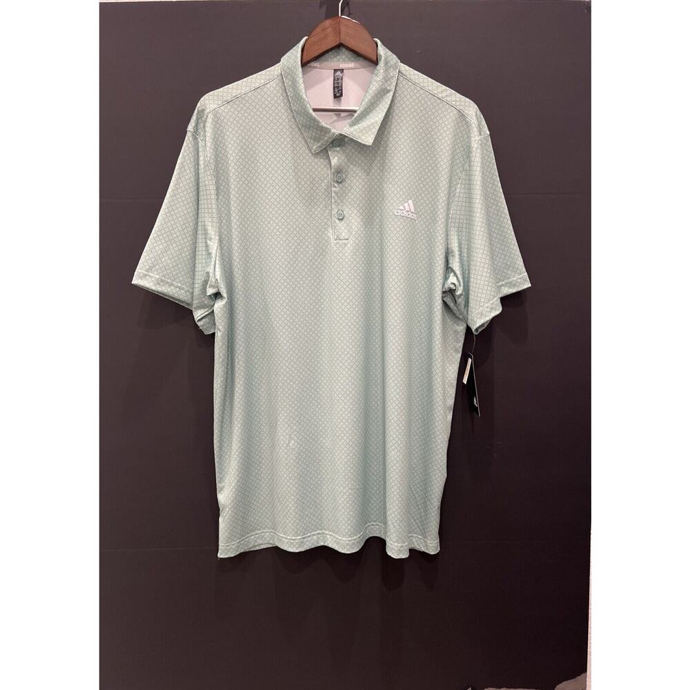Adidas Golf Polo Shirt Men’s Size XL Hazy Green Performance Collared New